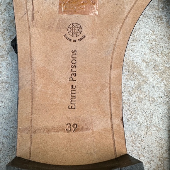 EMME PARSONS BLACK SUSAN SLIDE SANDALS - Picture 14 of 15